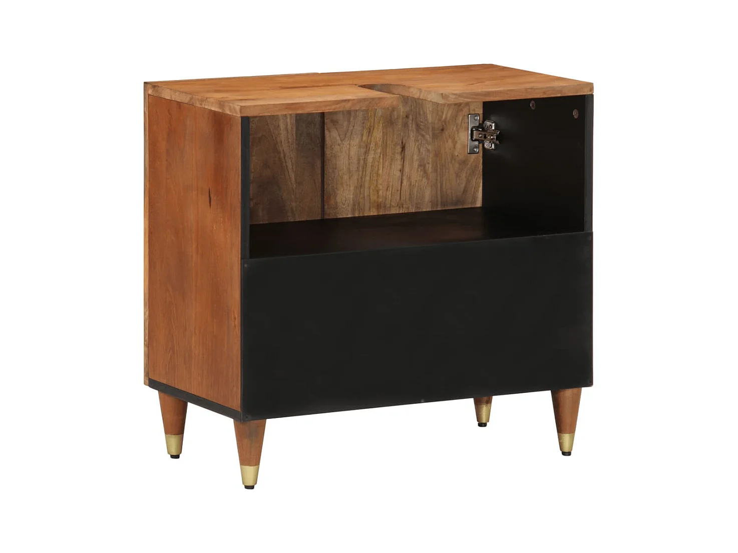 Armoire lavabo de salle de bain bois massif de manguier FR555346