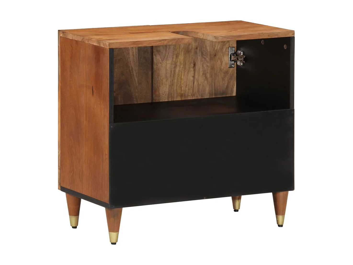 Armoire lavabo de salle de bain bois massif de manguier FR555346