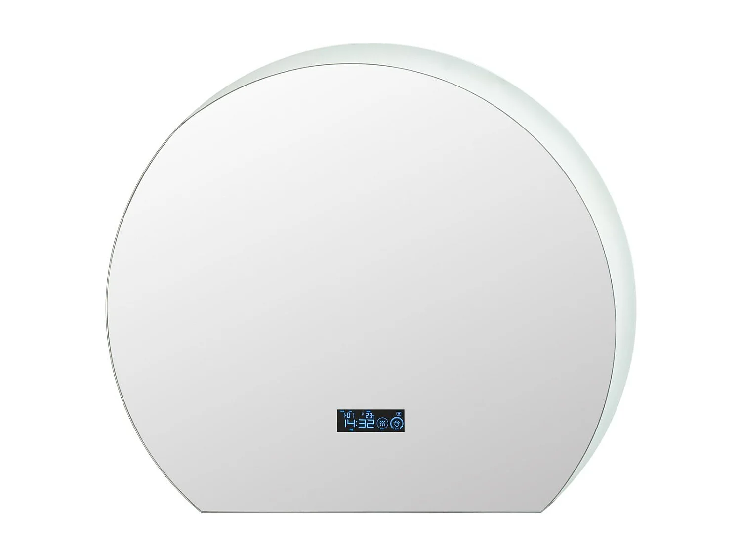 Miroir salle de bain avec éclairage 60 x 53 cm, miroir led antibuee, désembuage,3 couleurs