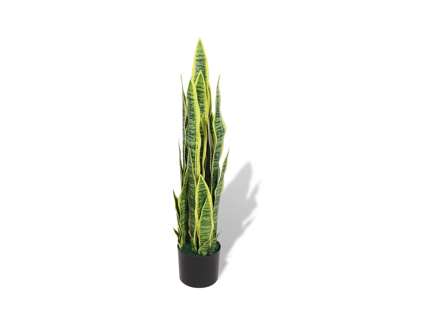 Planta sansevieria artificial con macetero 90 cm verde ES614251