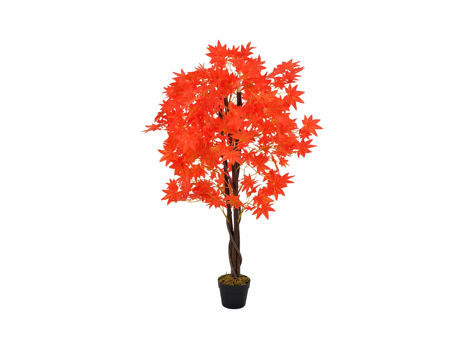 Planta bordo artificial com vaso vermelho 120 cm PT986757