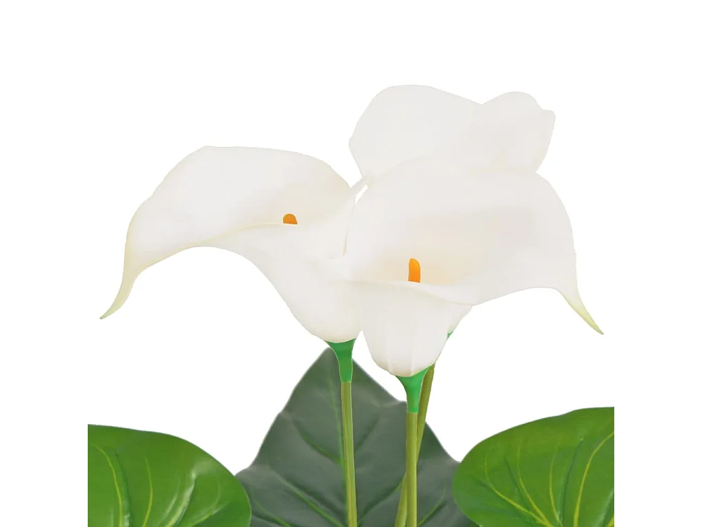 Planta cala lilly artificial con macetero 45 cm blanca ES695385
