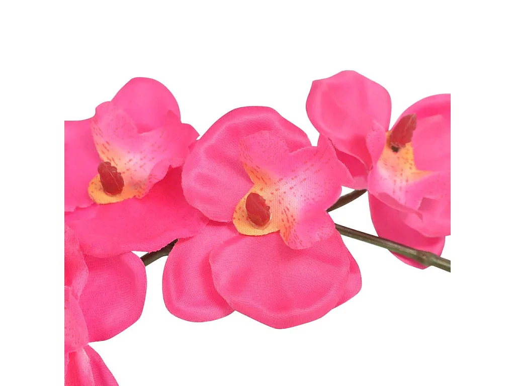 Kunstplant orchidee met pot 30 cm rood BE717889