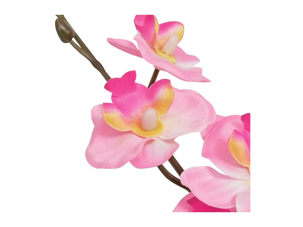 Kunstplant orchidee met pot 30 cm roze BE895431