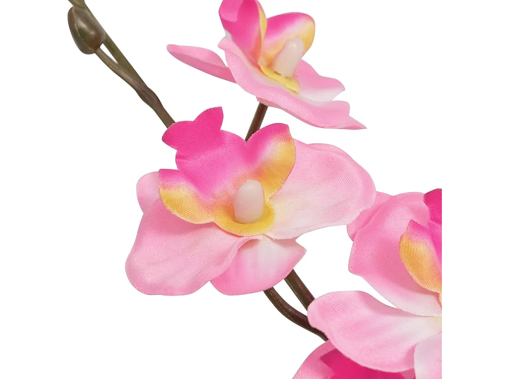 Planta artificial orquídea con macetero 30 cm rosa ES389286