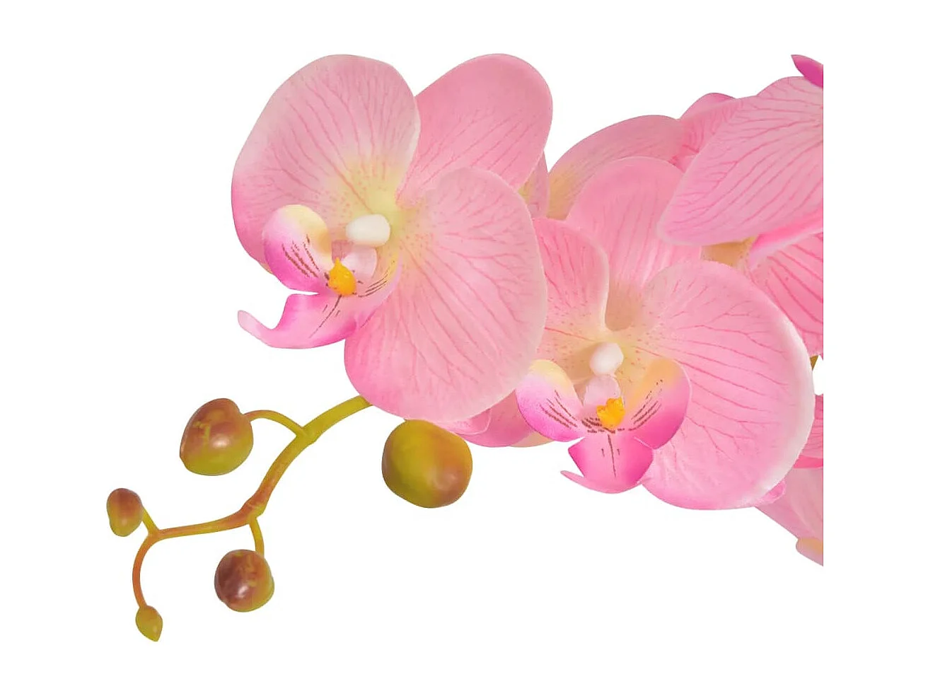 Planta orquídea artificial com vaso 75 cm rosa PT870995