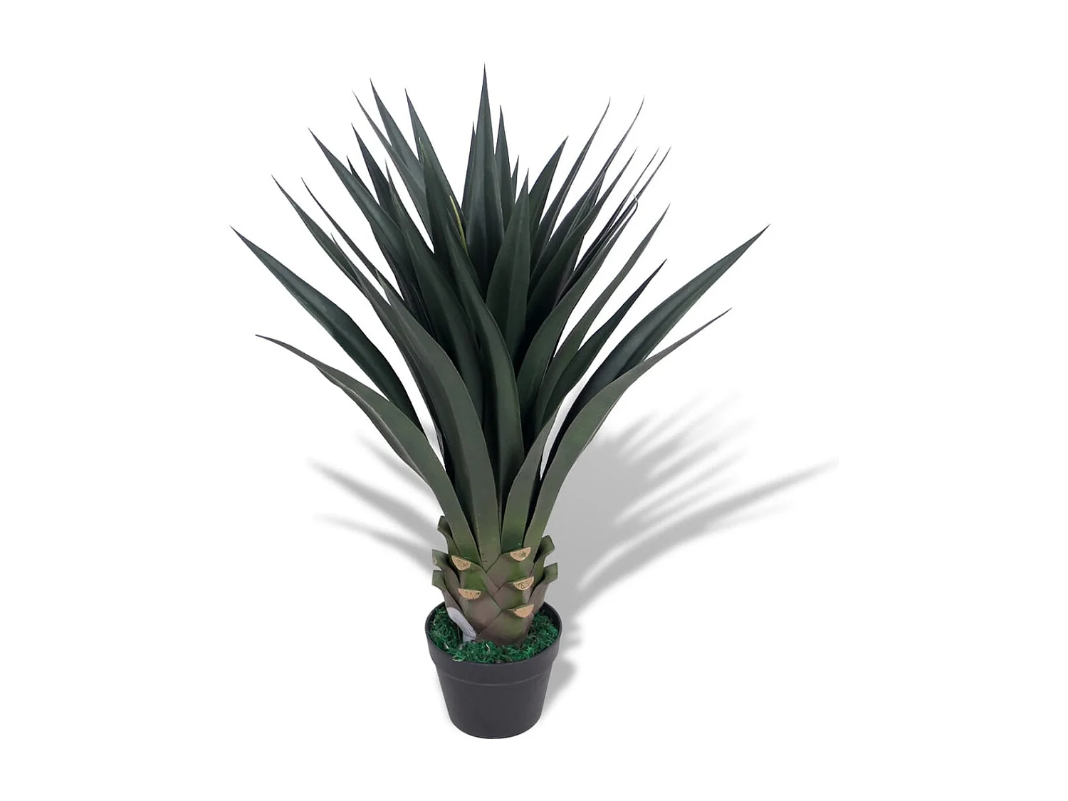 Kunst yucca plant met pot 85 cm groen BE608990