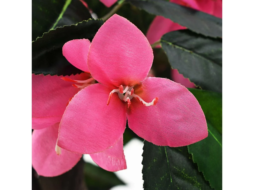 Plante artificielle de Rhododendron avec pot 155cm Vert et rose FR618854