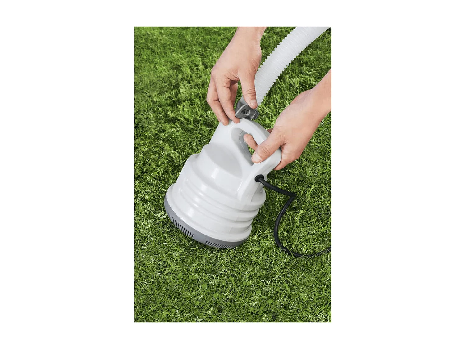 Pompe de vidange de piscine Blanc FR462641