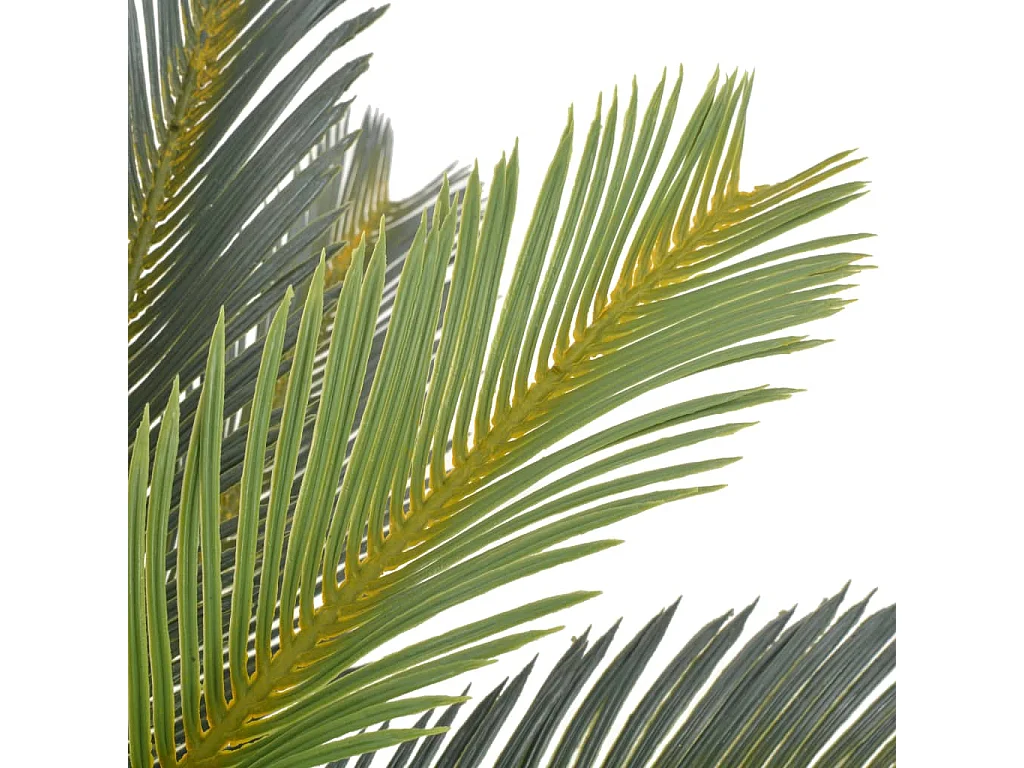 Planta artificial palmera cica con macetero 90 cm verde ES843288
