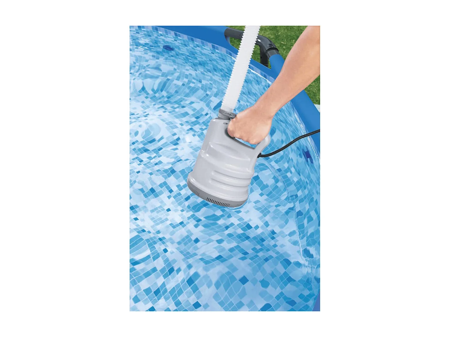 Pompe de vidange de piscine Blanc FR468306