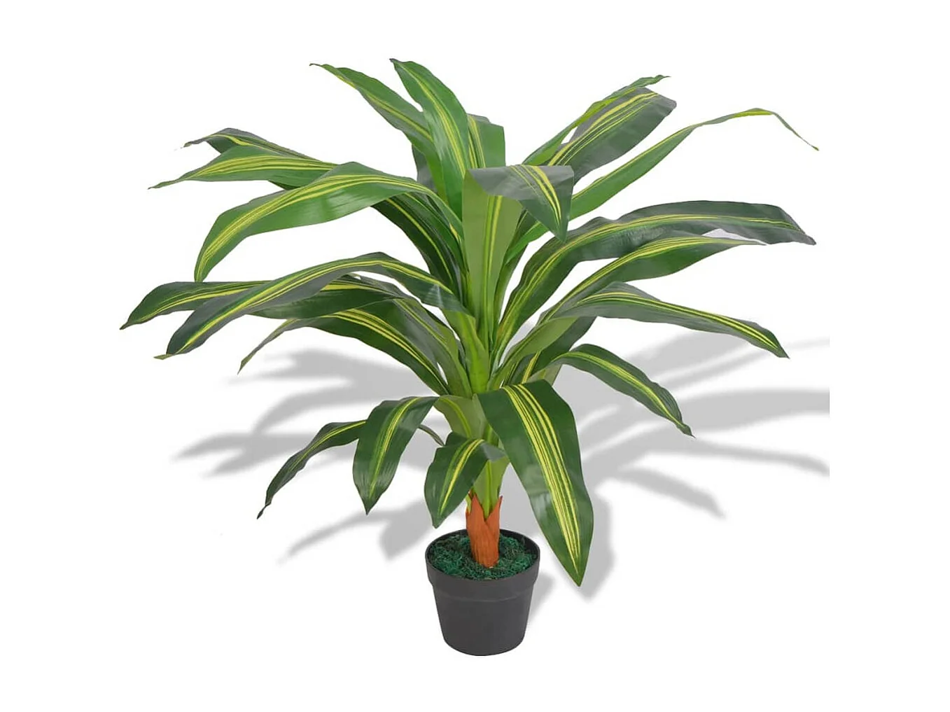 Kunst dracena plant met pot 90 cm groen BE455276