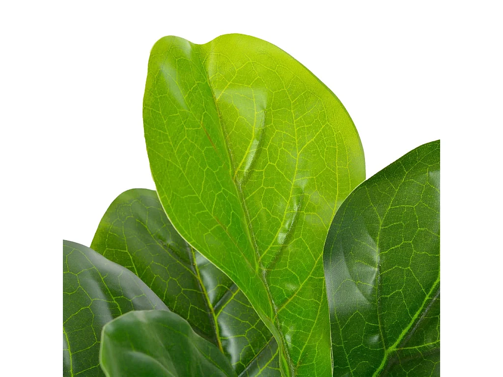 Planta figo folhas de violino artificial com vaso 90 cm verde PT663480