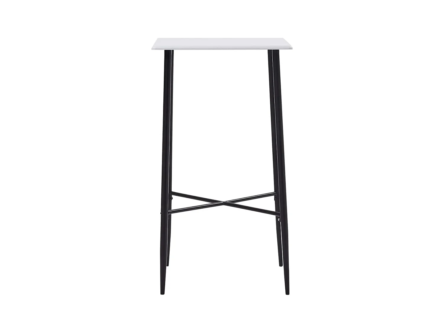 Mesa alta de cocina MDF blanco 60x60x111 cm ES814056