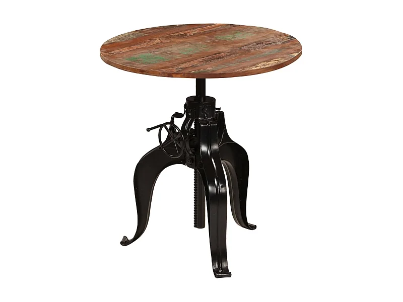 Mesa de bar madera maciza reciclada 75x(76-110) cm ES523861