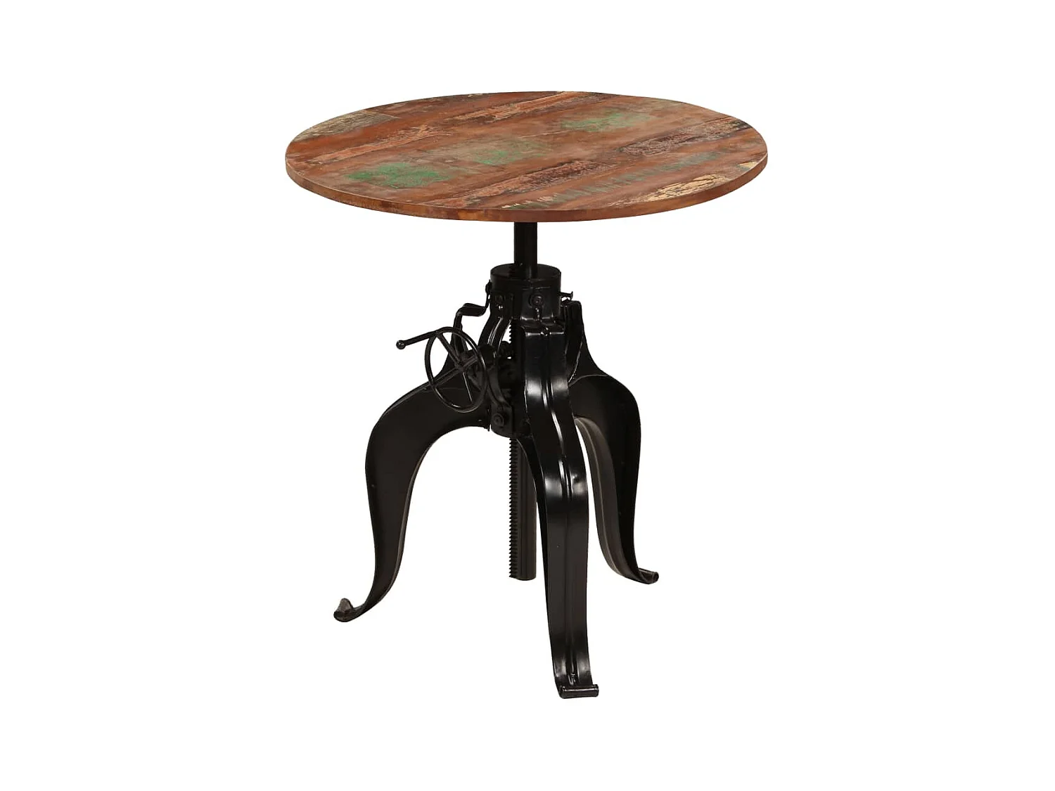 Mesa de bar madera maciza reciclada 75x(76-110) cm ES523861