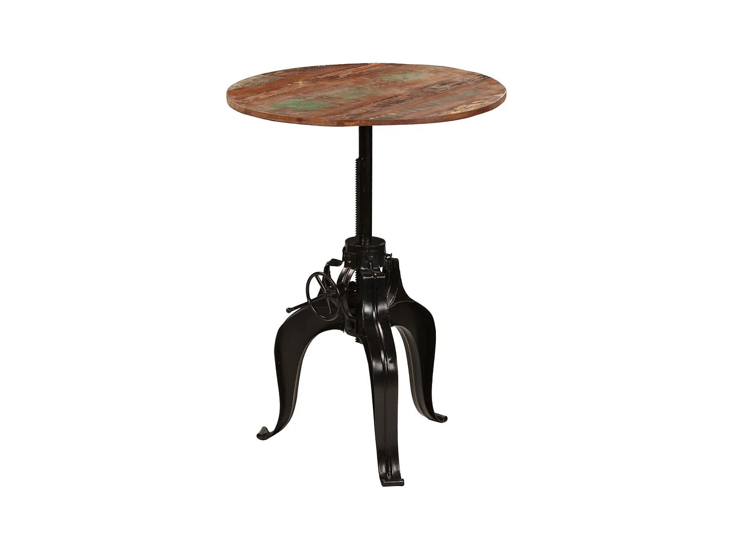 Mesa de bar madera maciza reciclada 75x(76-110) cm ES523861