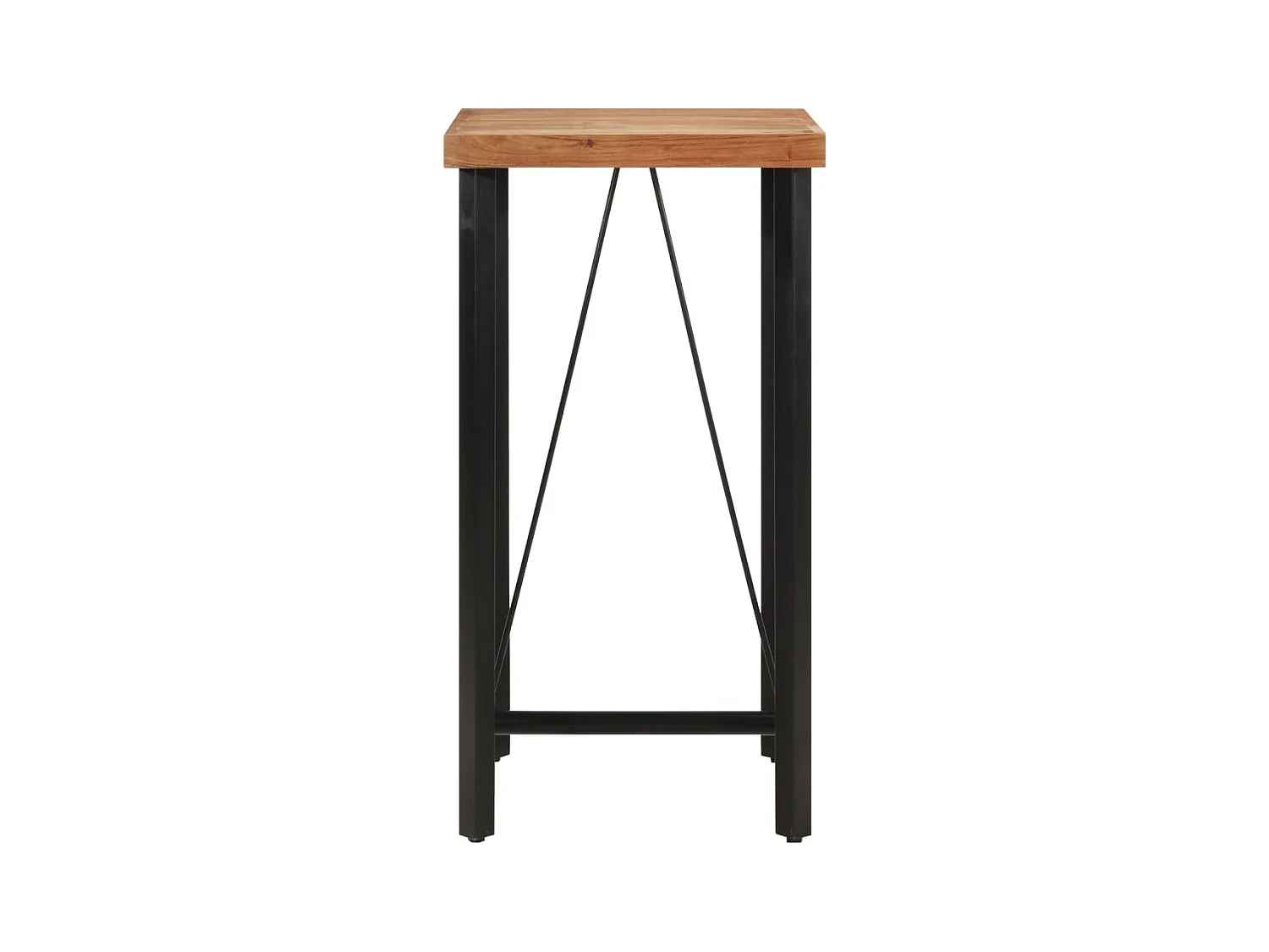 Meuble de bar 55x55x107 cm bois massif d'acacia et fer FR783854