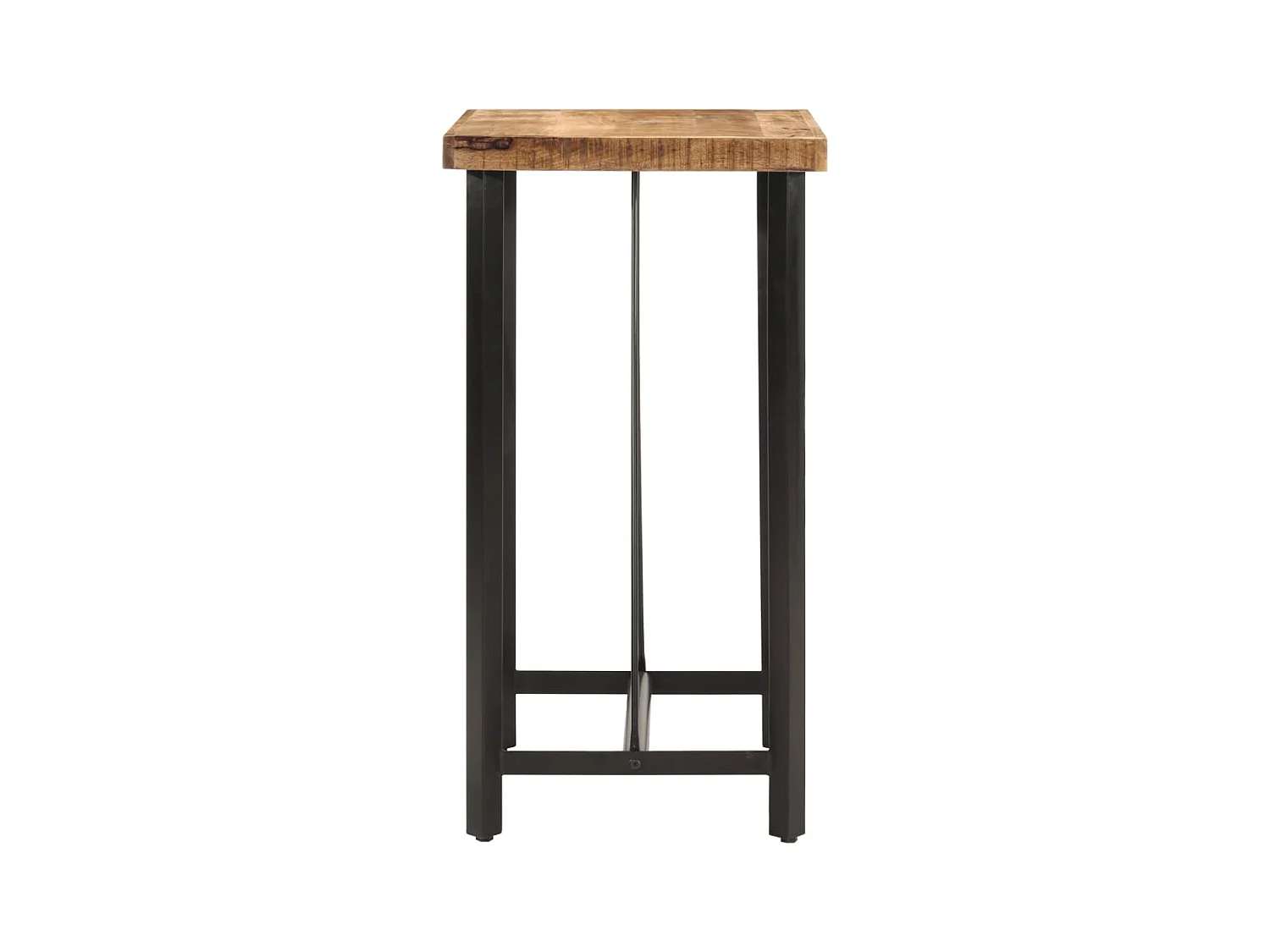 Mesa de bar 55x55x107 cm madeira de mangueira maciça e ferro PT277002