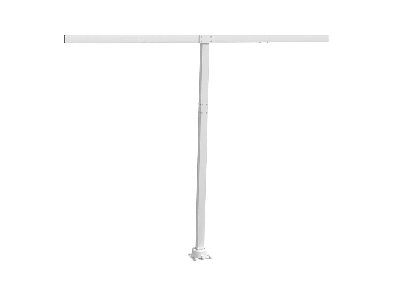 Jeu de poteaux d'Store banne blanc 300x245 cm fer FR205003