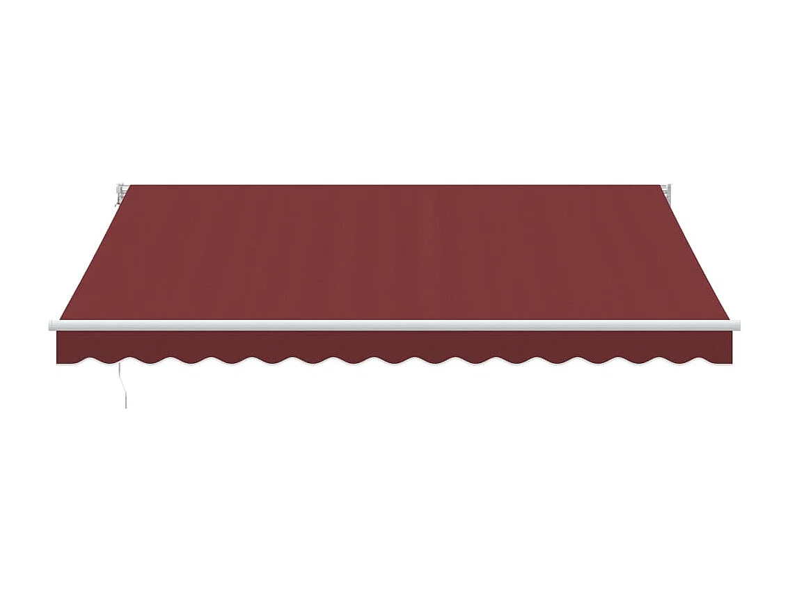 Toldo retráctil manual burdeos 400x300 cm ES925125