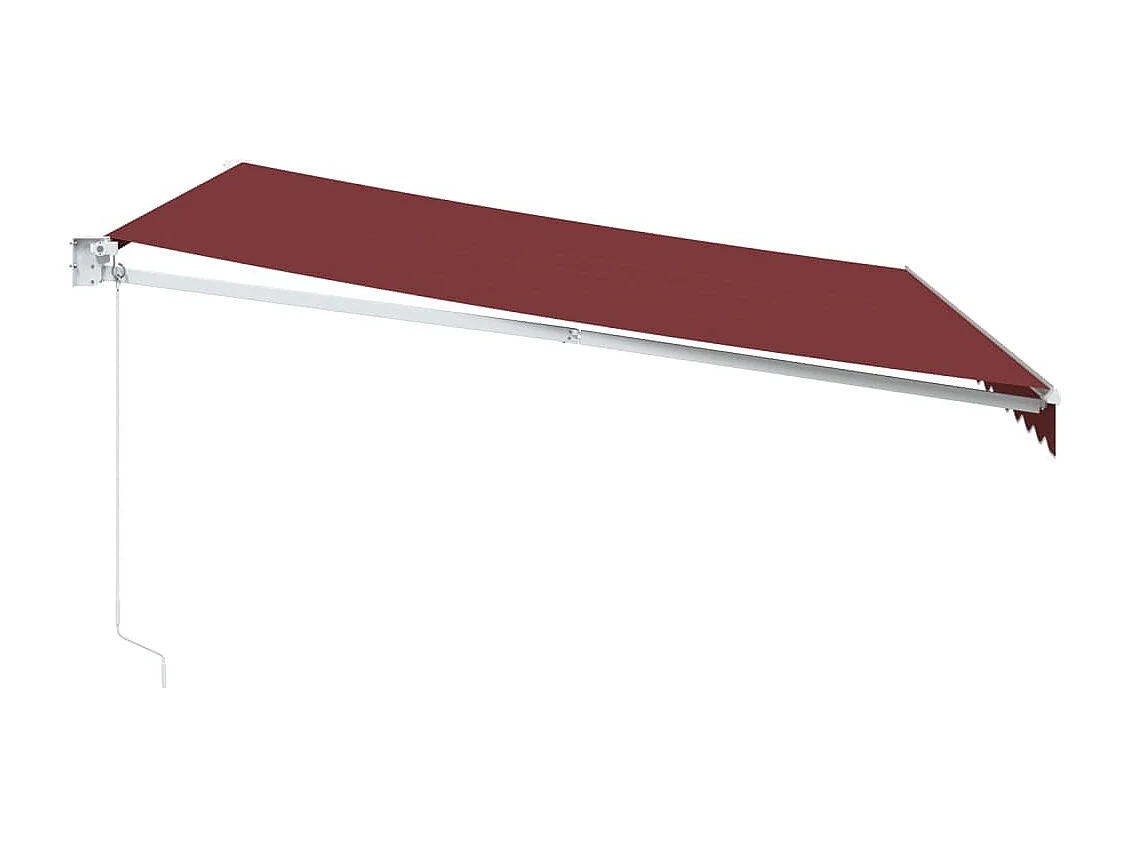 Toldo retráctil manual burdeos 400x300 cm ES925125