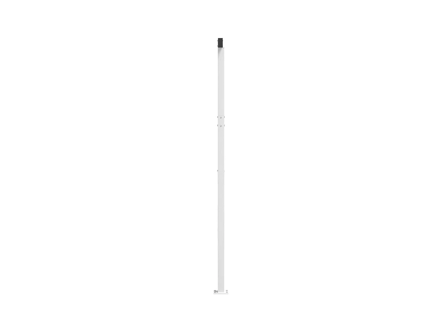 Jeu de poteaux d'Store banne blanc 600x245 cm fer FR507272