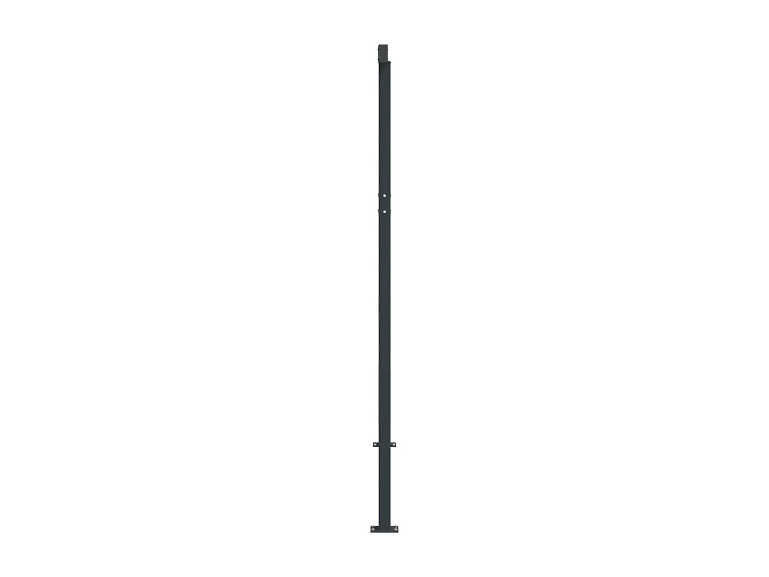Jeu de poteaux d'Store banne anthracite 300x245 cm fer FR520064