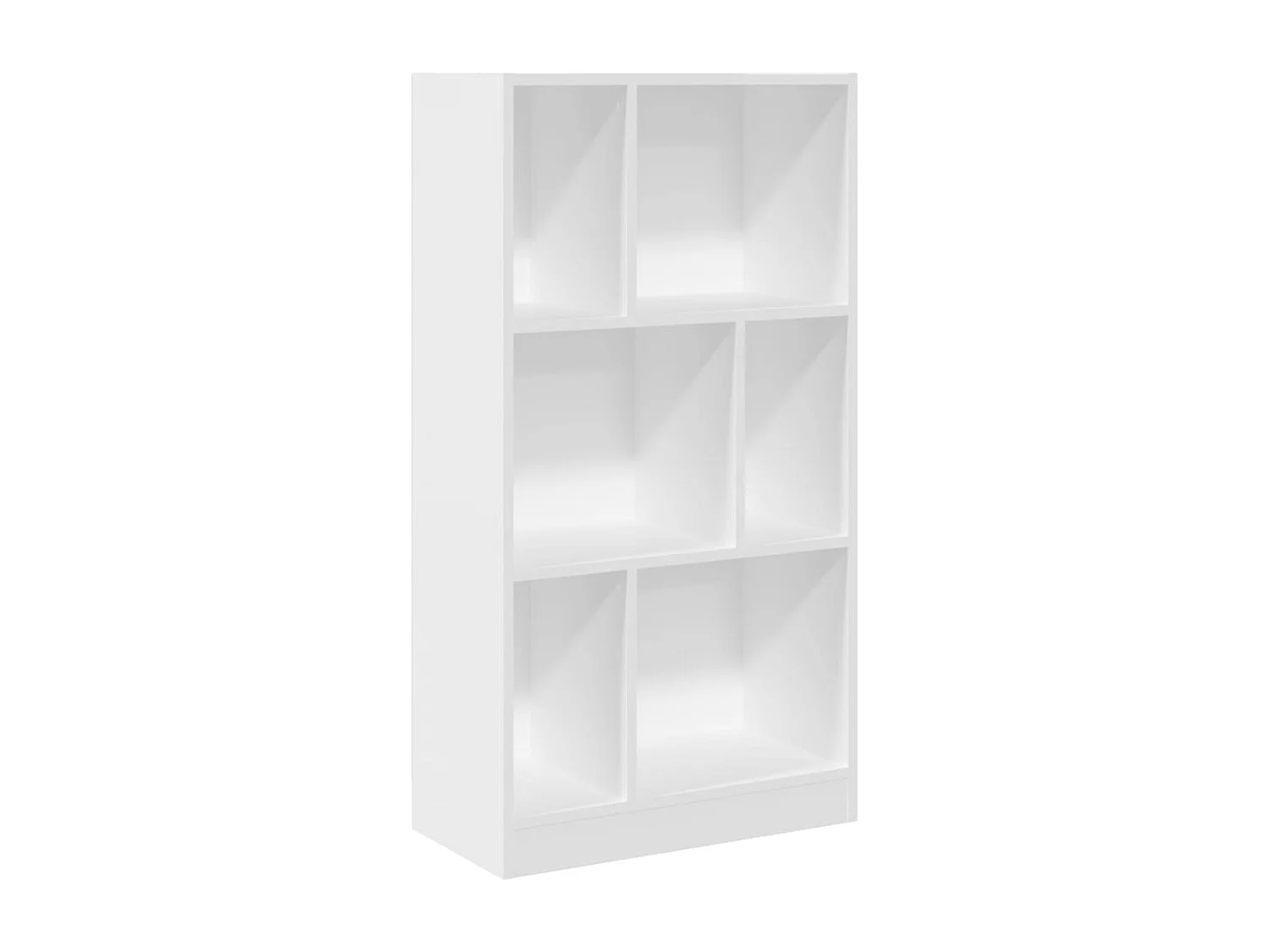 Bibliothèque blanc 57x28,5x107,5 cm bois d'ingénierie FR706617