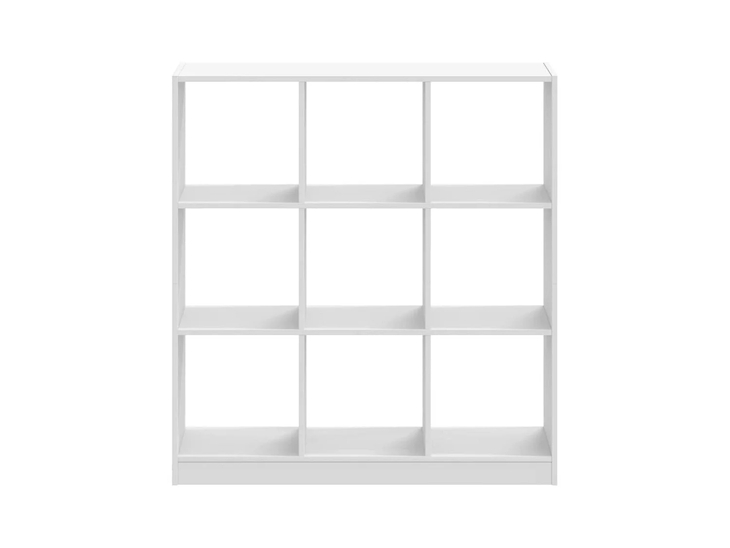 Biblioteca de madera de ingeniería blanca 102x32x108 cm ES794489