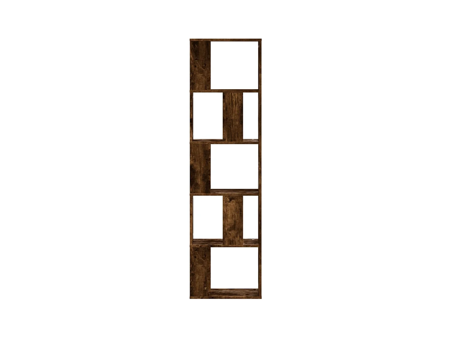 Boekenkast 5-laags 45x23,5x162,5 cm bewerkt hout gerookt eiken BE325688