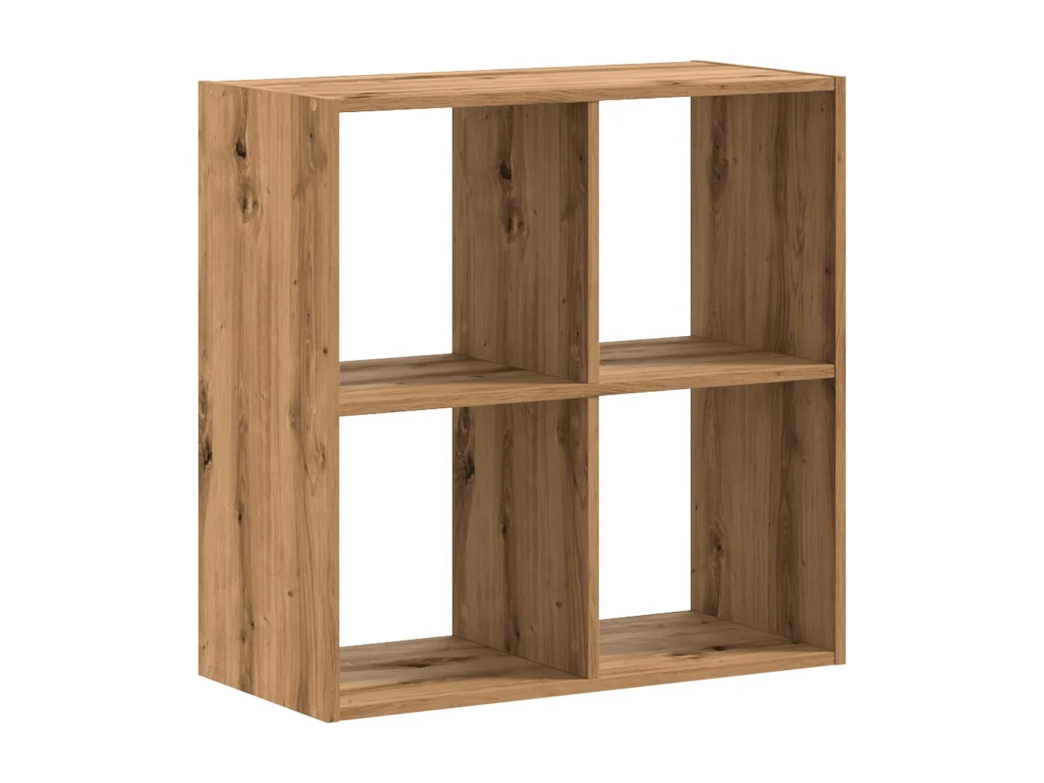 Bibliothèque chêne artisanal 68,5x32x68,5 cm bois d'ingénierie FR922250