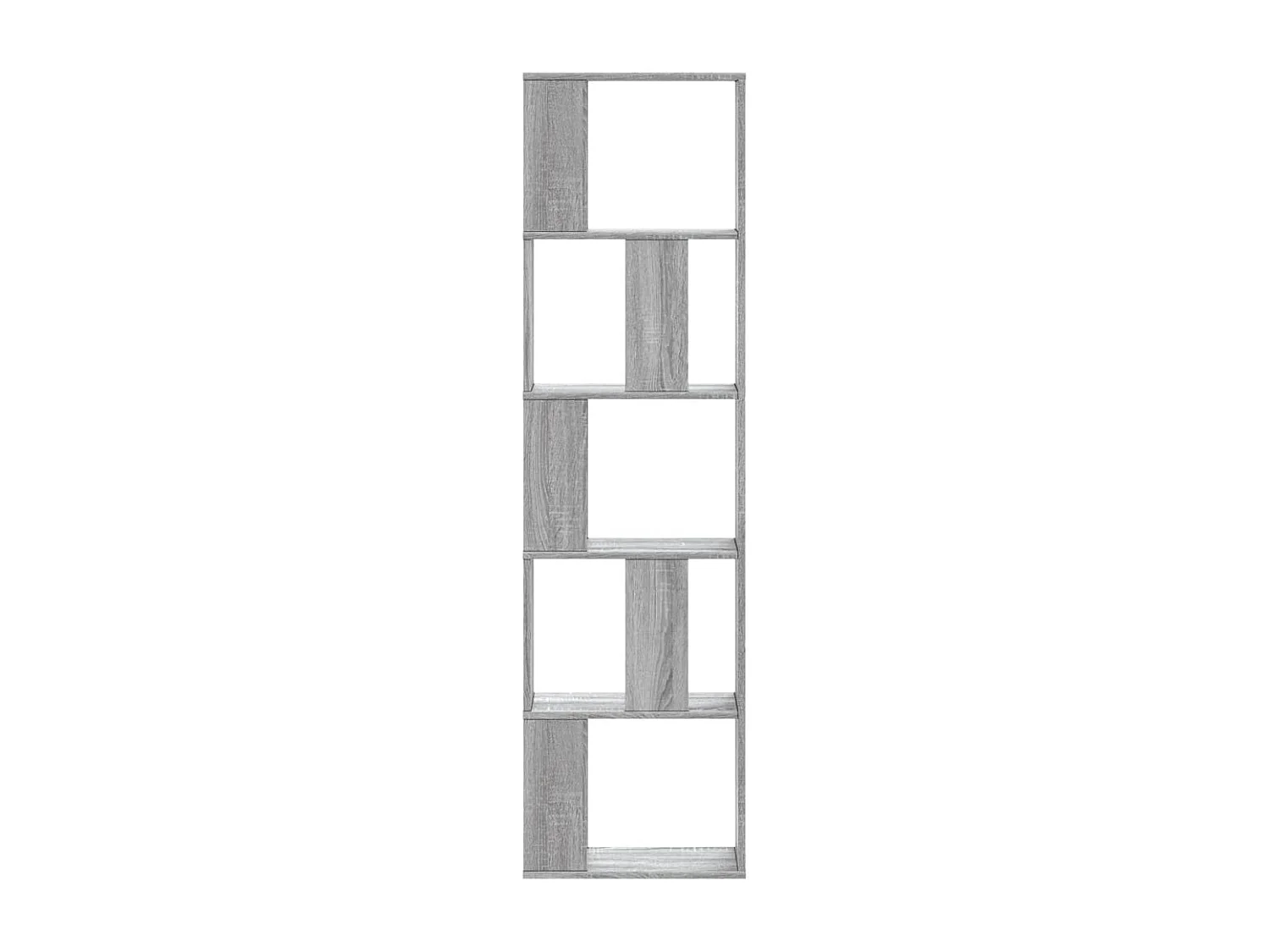 Librería de 5 niveles madera gris Sonoma 45x23,5x162,5 cm ES552559