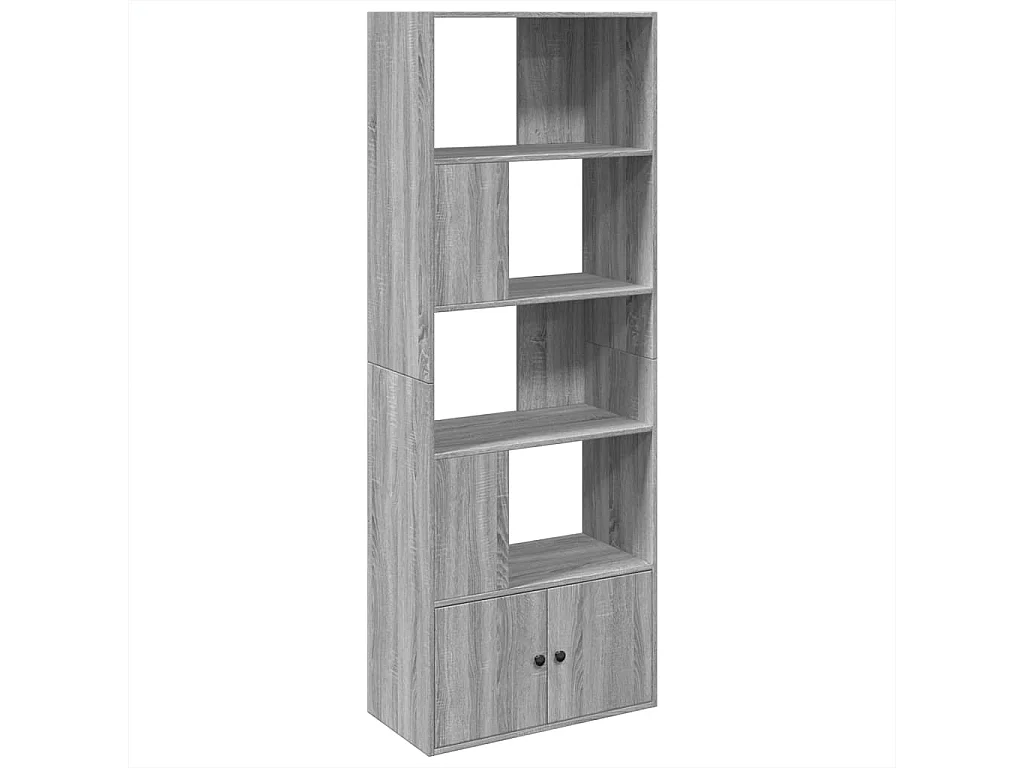 Bibliothèque sonoma gris 70x36x189 cm bois d'ingénierie FR140418