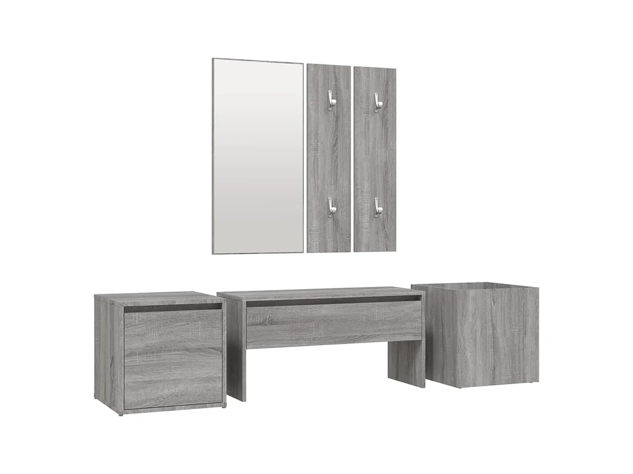 Ensemble de meubles de couloir Sonoma gris Bois d'ingénierie FR255073