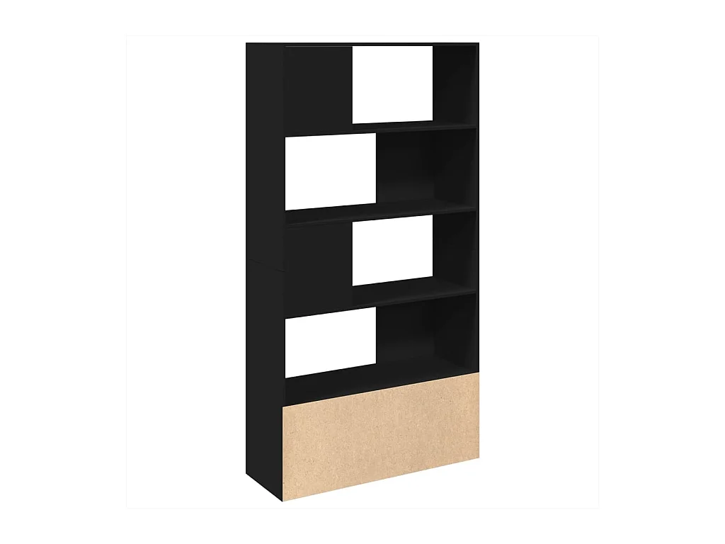 Bibliothèque noir 100x36x189 cm bois d'ingénierie FR468953