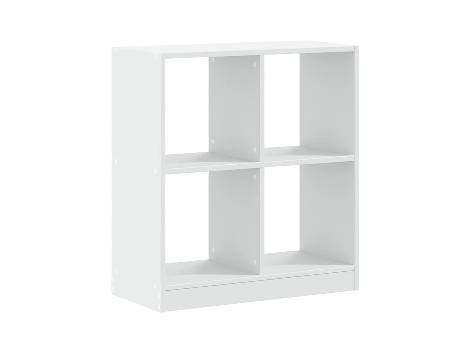 Biblioteca de madera de ingeniería blanca 68,5x32x75 cm ES568864