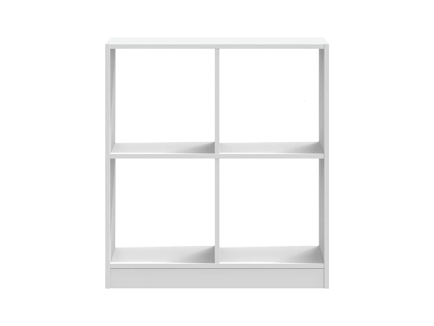 Biblioteca de madera de ingeniería blanca 68,5x32x75 cm ES568864