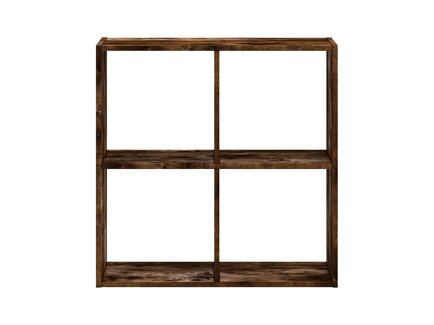 Bibliothèque chêne fumé 68,5x32x68,5 cm bois d'ingénierie FR842664