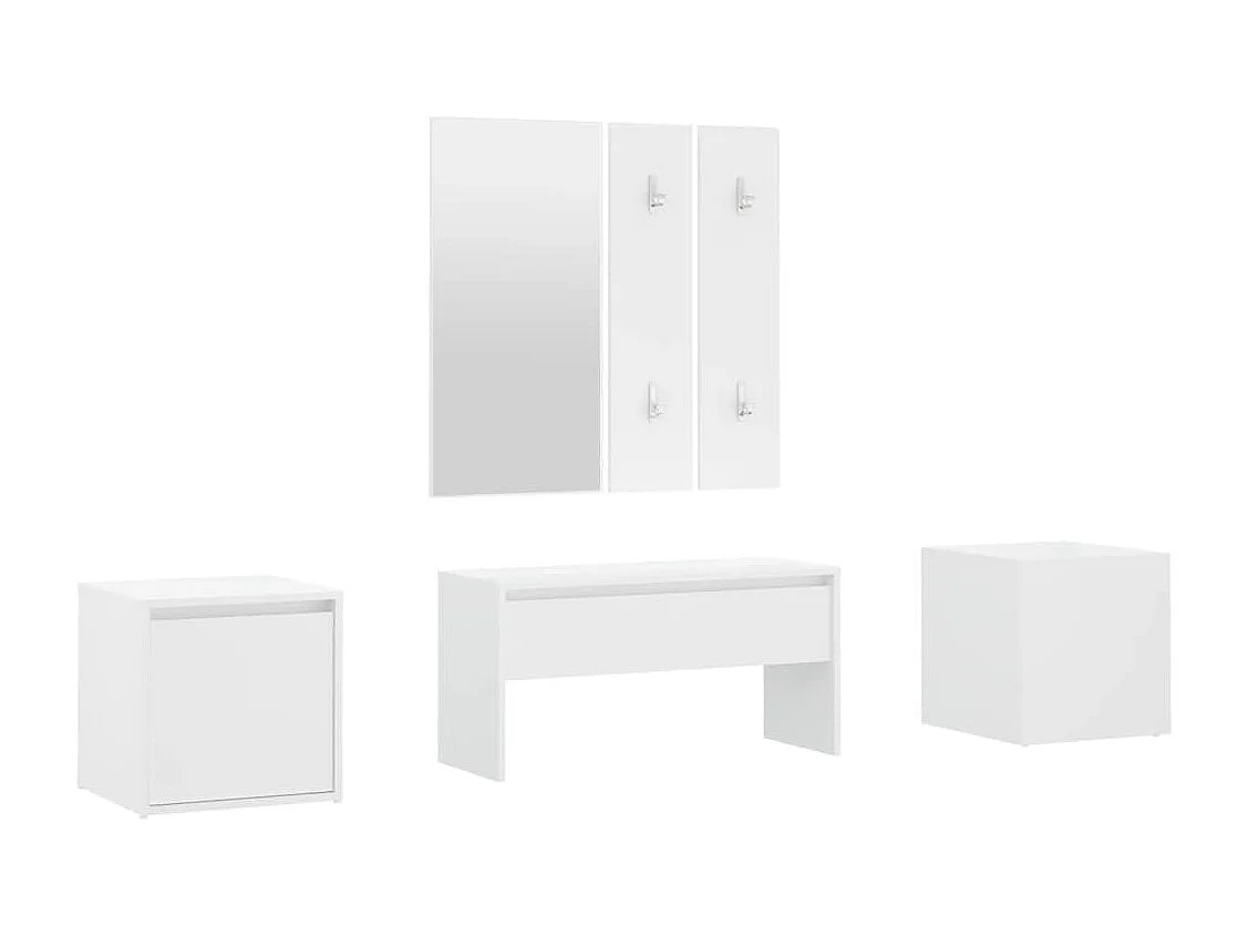 Ensemble de meubles de couloir Blanc Bois d'ingénierie FR858847