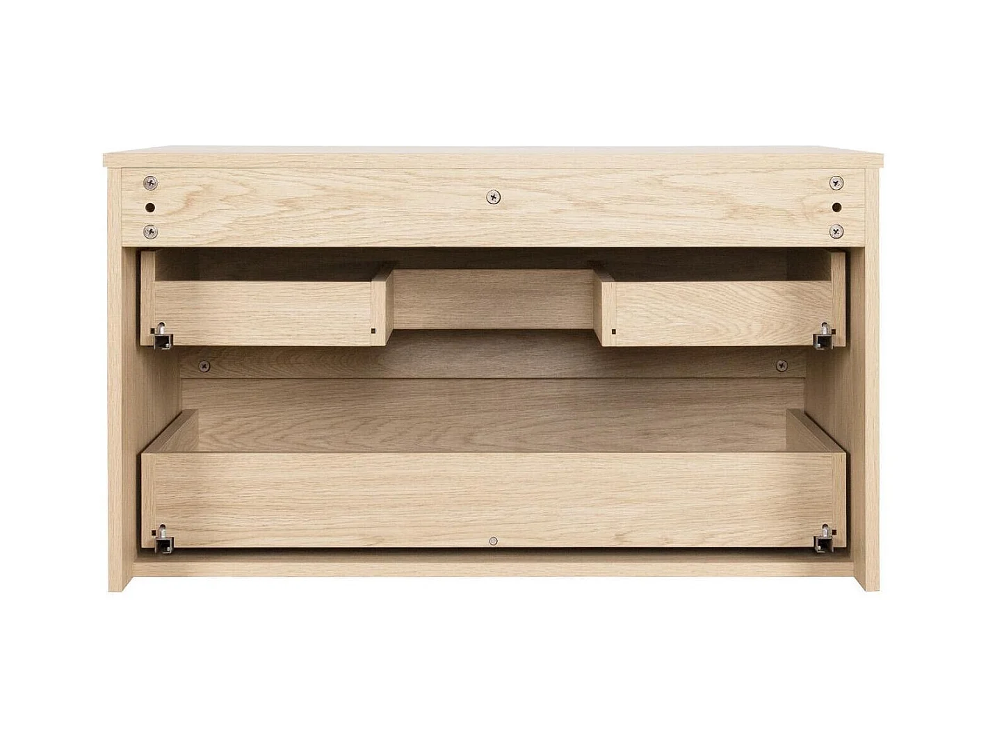 Enkele wastafelmeubel met eiken decor 80 cm SORRENTO