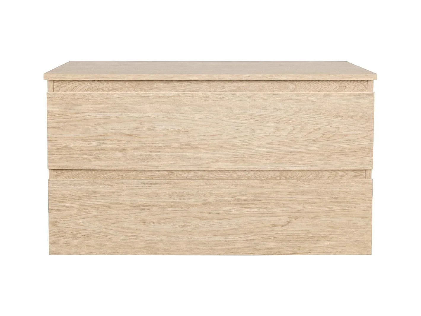 Enkele wastafelmeubel met eiken decor 80 cm SORRENTO