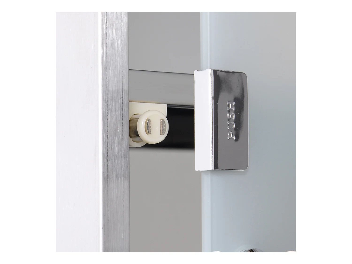 3-Fächer-Medizinschrank aus Edelstahl, 25 x 12 x 48 cm