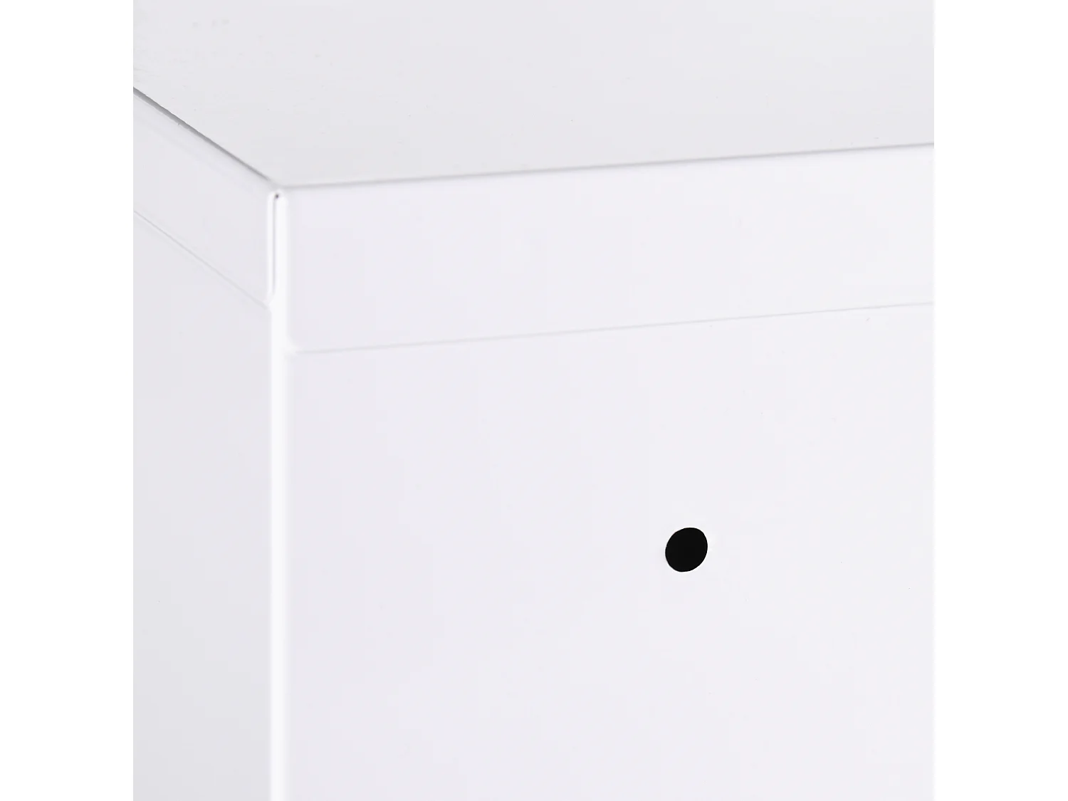 Abschließbarer Wandapothekenschrank mit 2 Schlüsseln, weißer Stahl, 40 x 15 x 53,5 cm