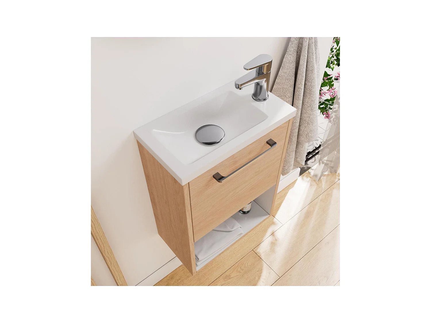 NIKA Handwaschbecken + Wasserhahn-Set