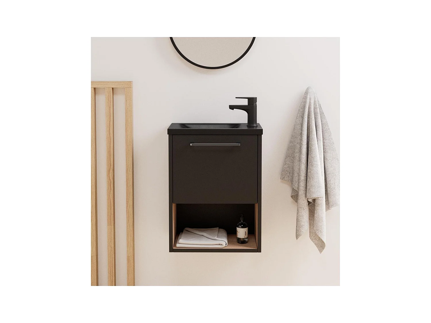 Conjunto mueble de lavabo + grifo NIKA