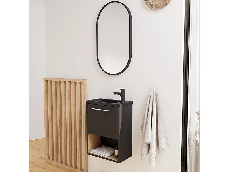 Conjunto mueble de lavabo + grifo NIKA