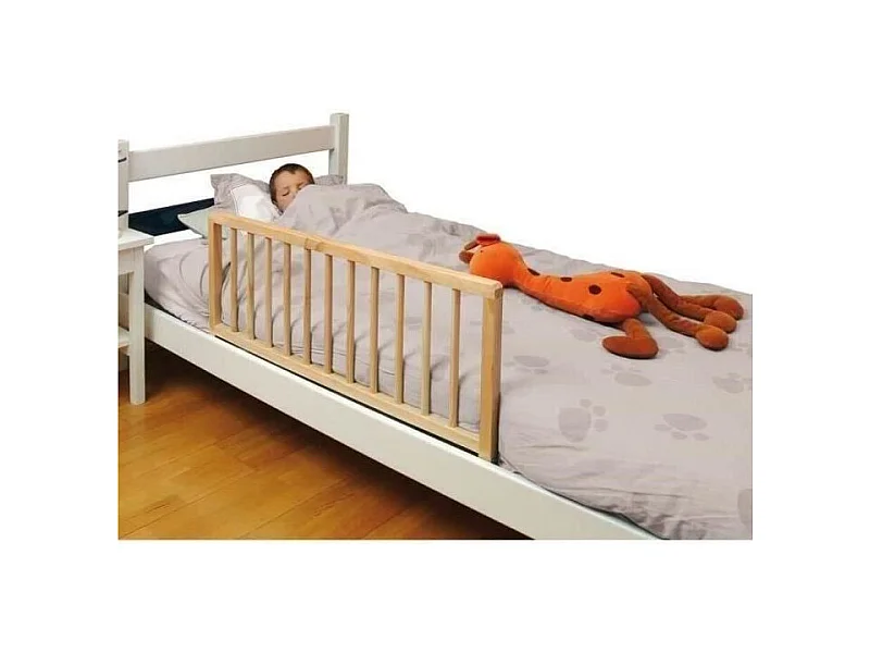 Nidalys Barriere de lit bois naturel 120 CM norme BS