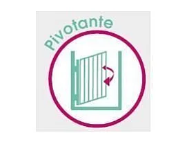 NYDALIS  Barriere LEMON Bois Pivotante 69-107 cm