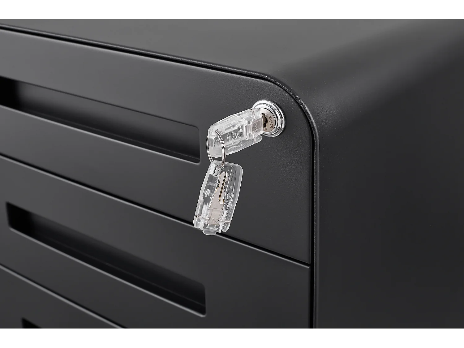 Mobiele archiefkast met 3 laden onder het bureau, eenvoudige en veelzijdige opbergkast